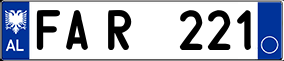 Trailer License Plate